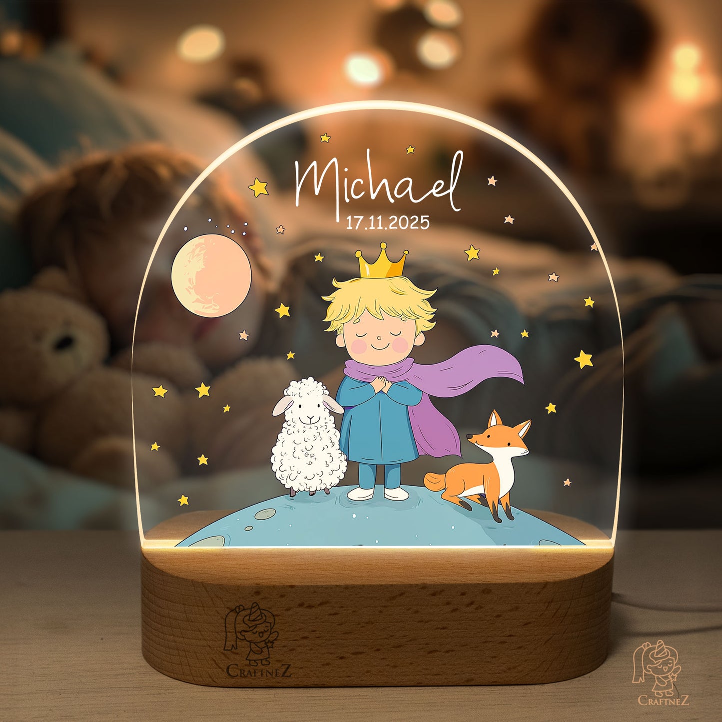 Personalized Night Light with Name | Princes & Princesses