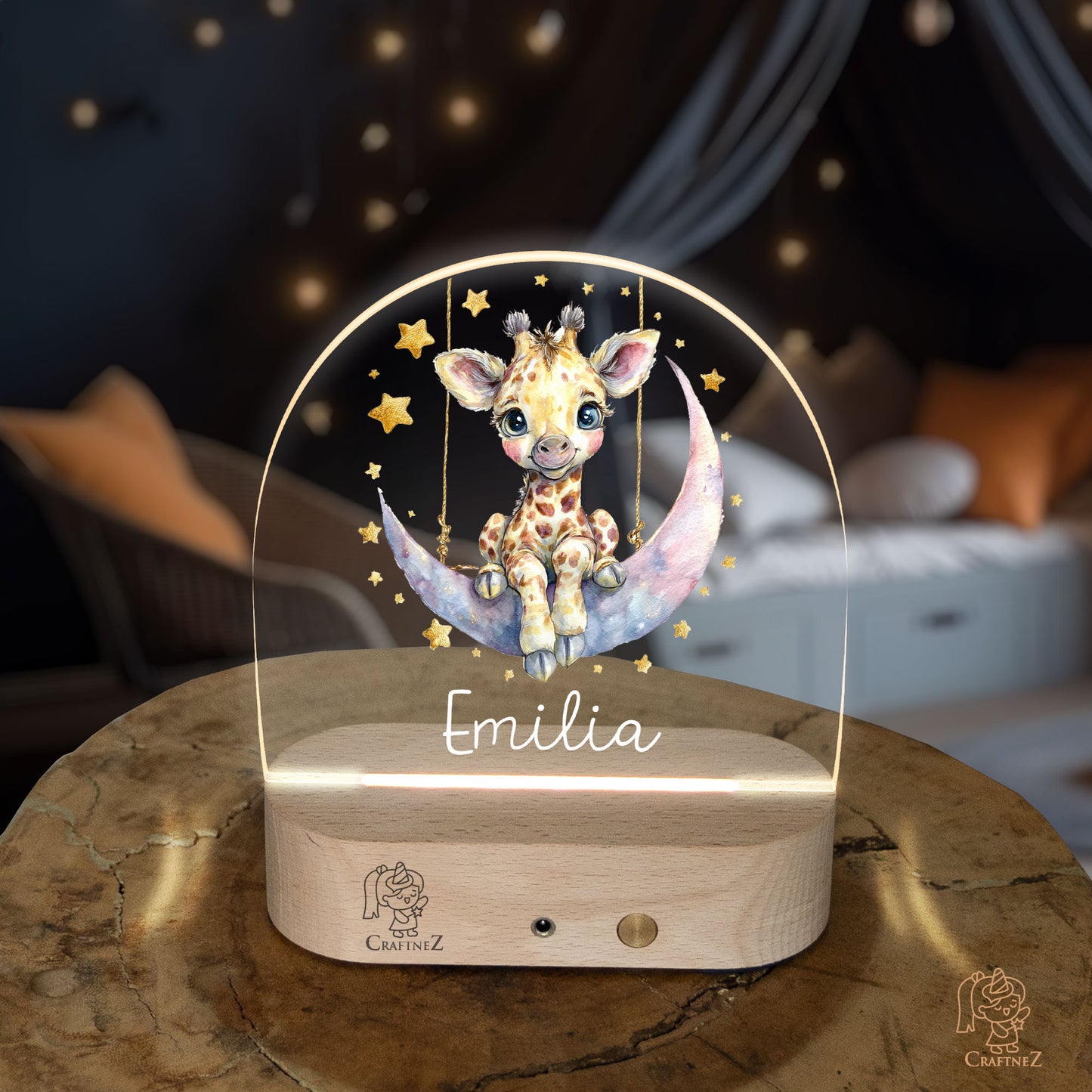 Personalized Night Light with Name | Starlit Dreamers