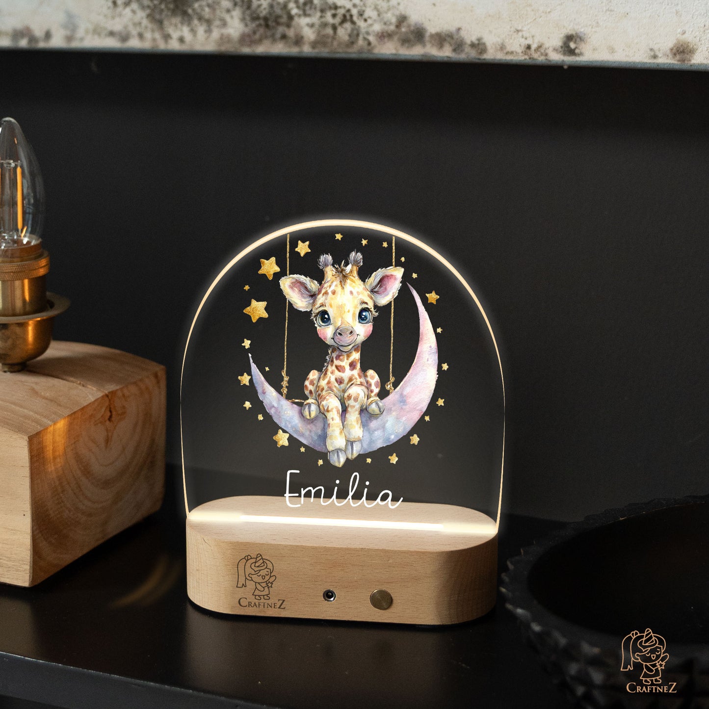 Personalized Night Light with Name | Starlit Dreamers