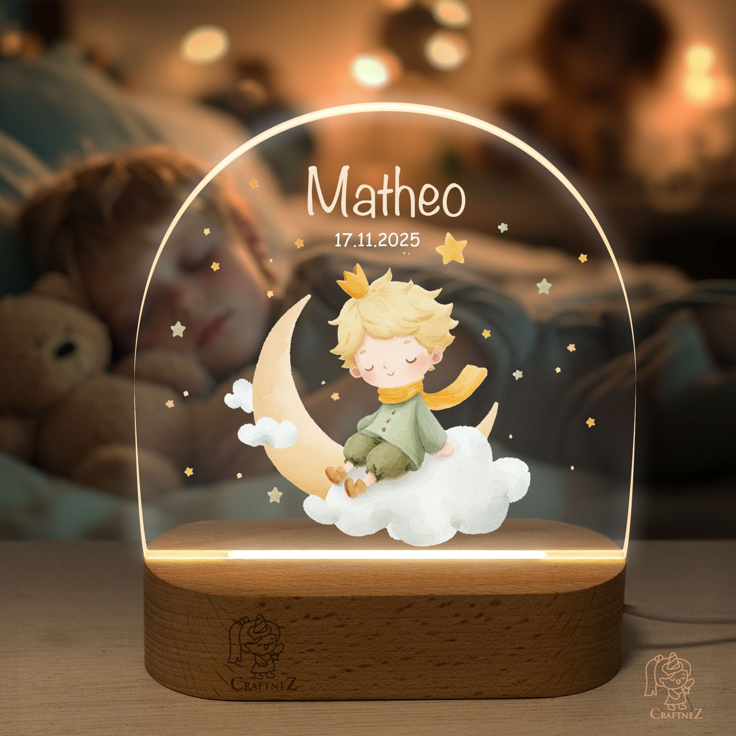 Personalized Night Light with Name | Princes & Princesses
