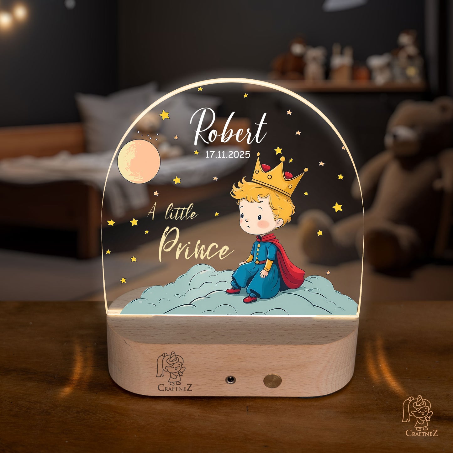 Personalized Night Light with Name | Princes & Princesses