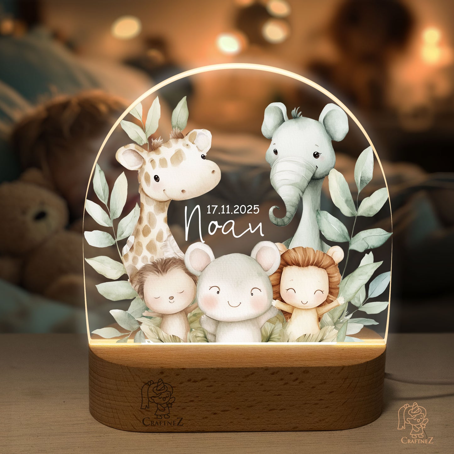 Personalized Night Light with Name | Dreamland Friends