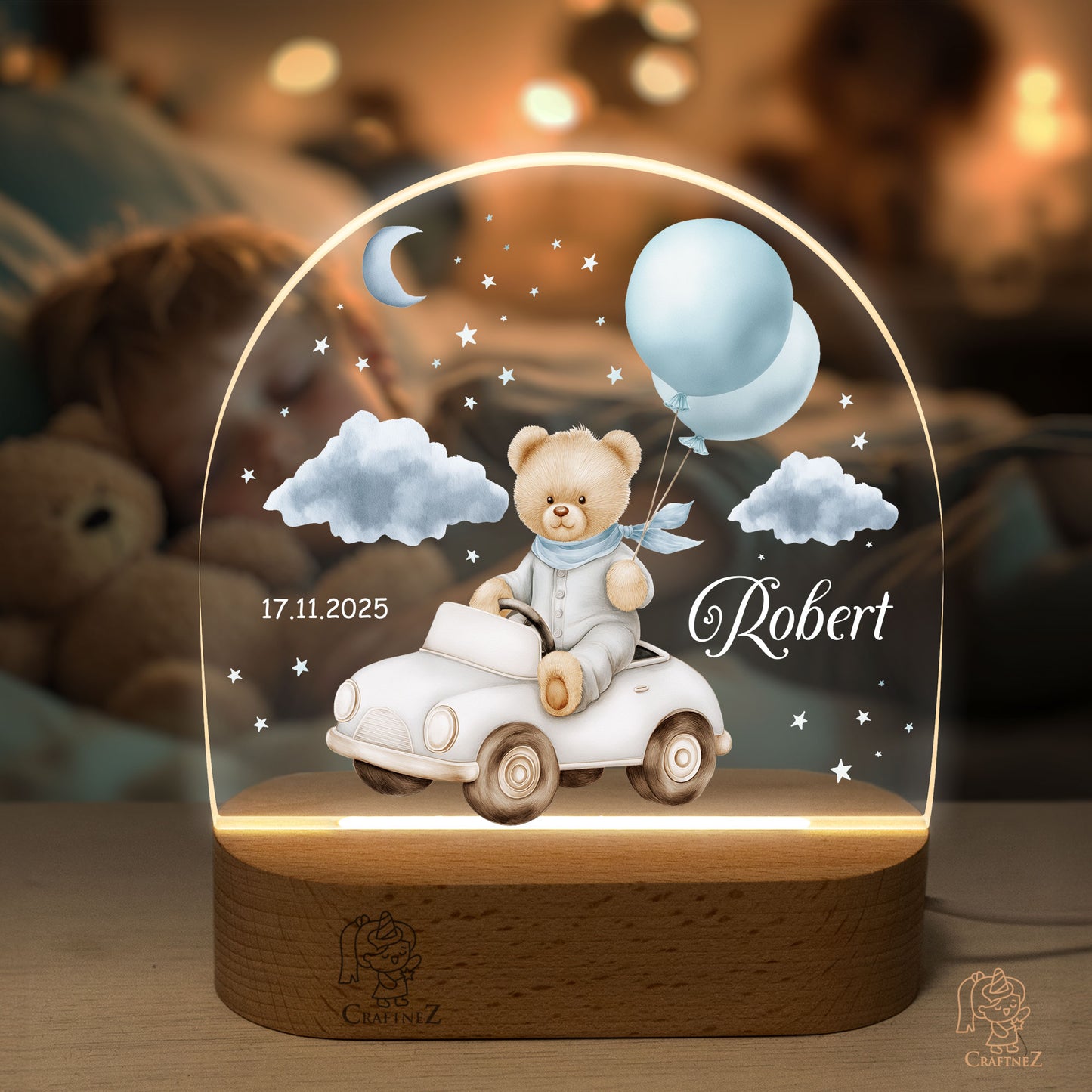 Personalized Night Light with Name | Starlit Dreamers