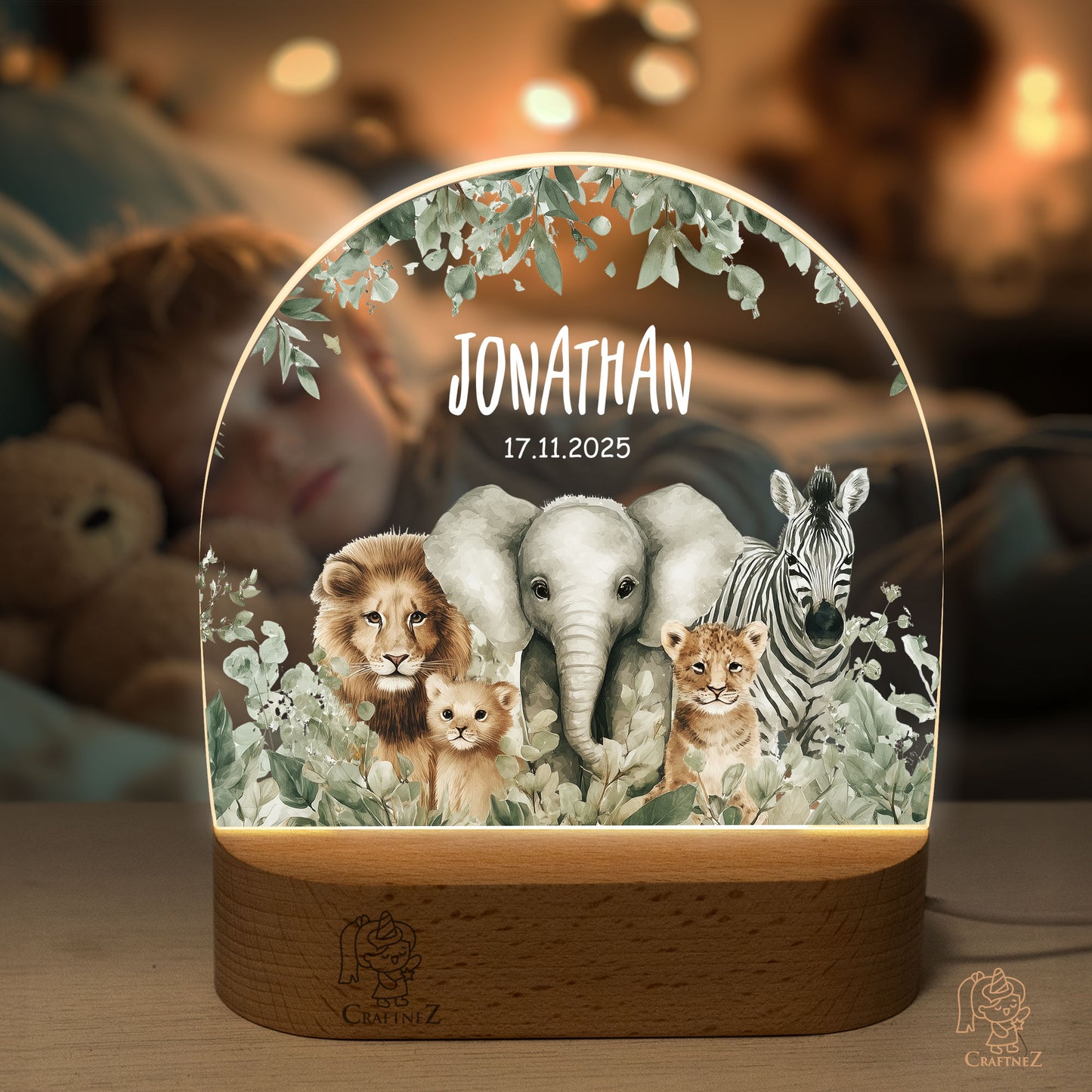 Personalized Night Light with Name | Dreamland Friends