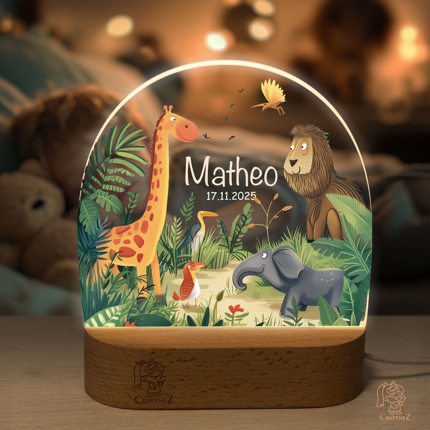 Personalized Night Light with Name | Dreamland Friends