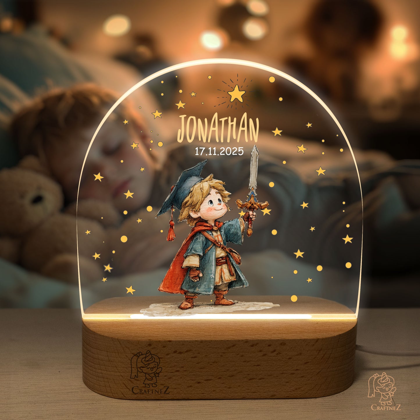 Personalized Night Light with Name | Princes & Princesses