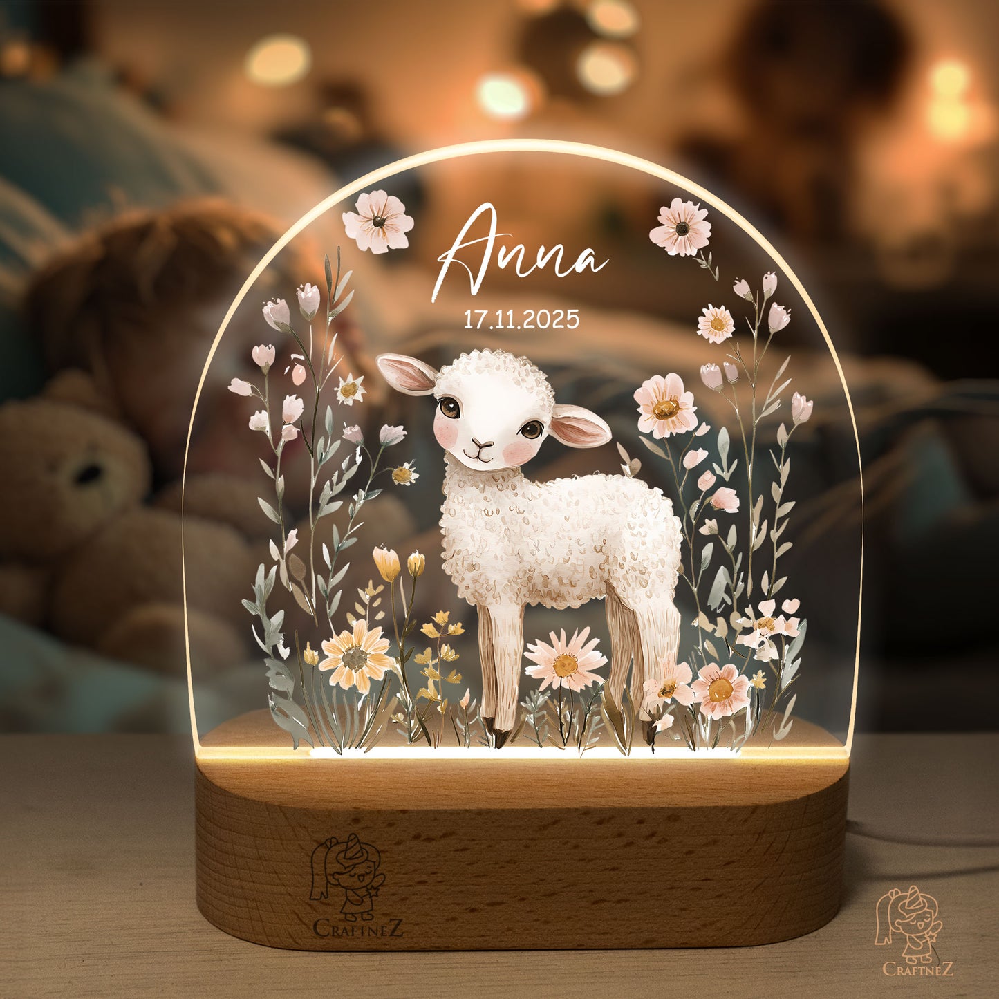 Personalized Night Light with Name | Starlit Dreamers